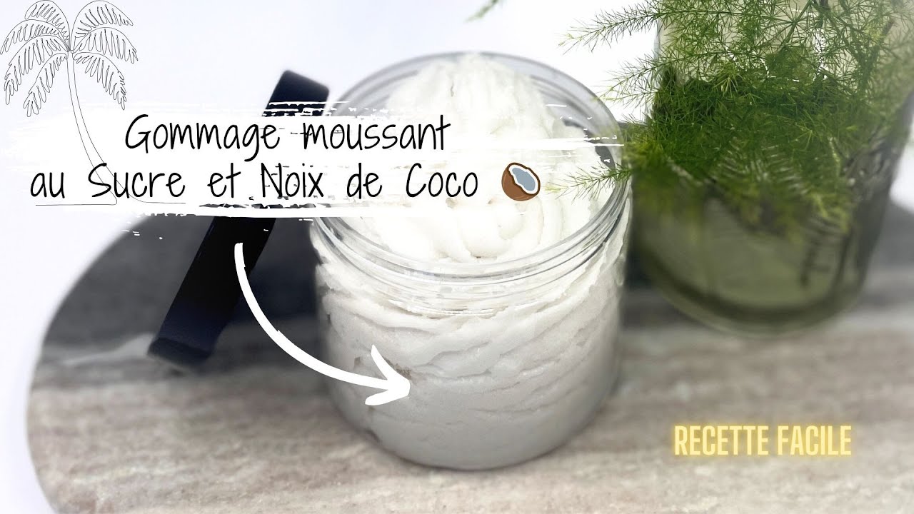 Gommage corps moussant au sucre et noix de coco / Coconut foaming scrub