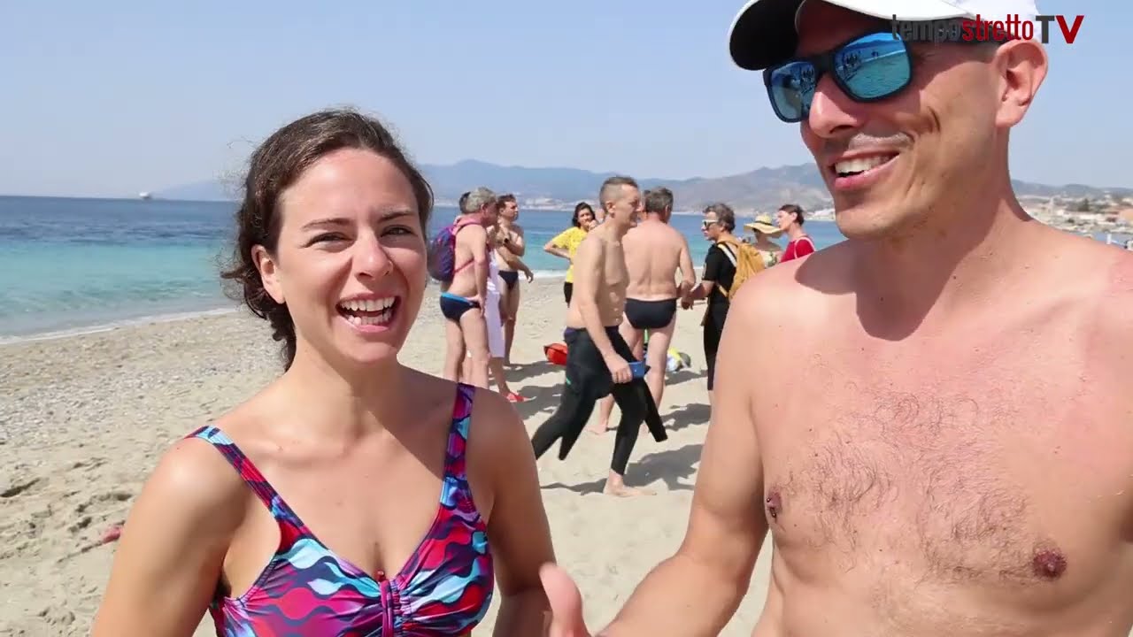 Traversata dello Stretto di Messina a nuoto... con proposta di matrimonio