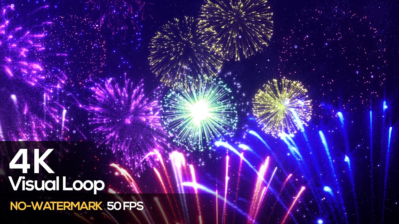 4K VISUAL LOOP ANIMATION RESOLUME (VJ LOOP) - FIREWORK | NEW YEAR | VIRAL