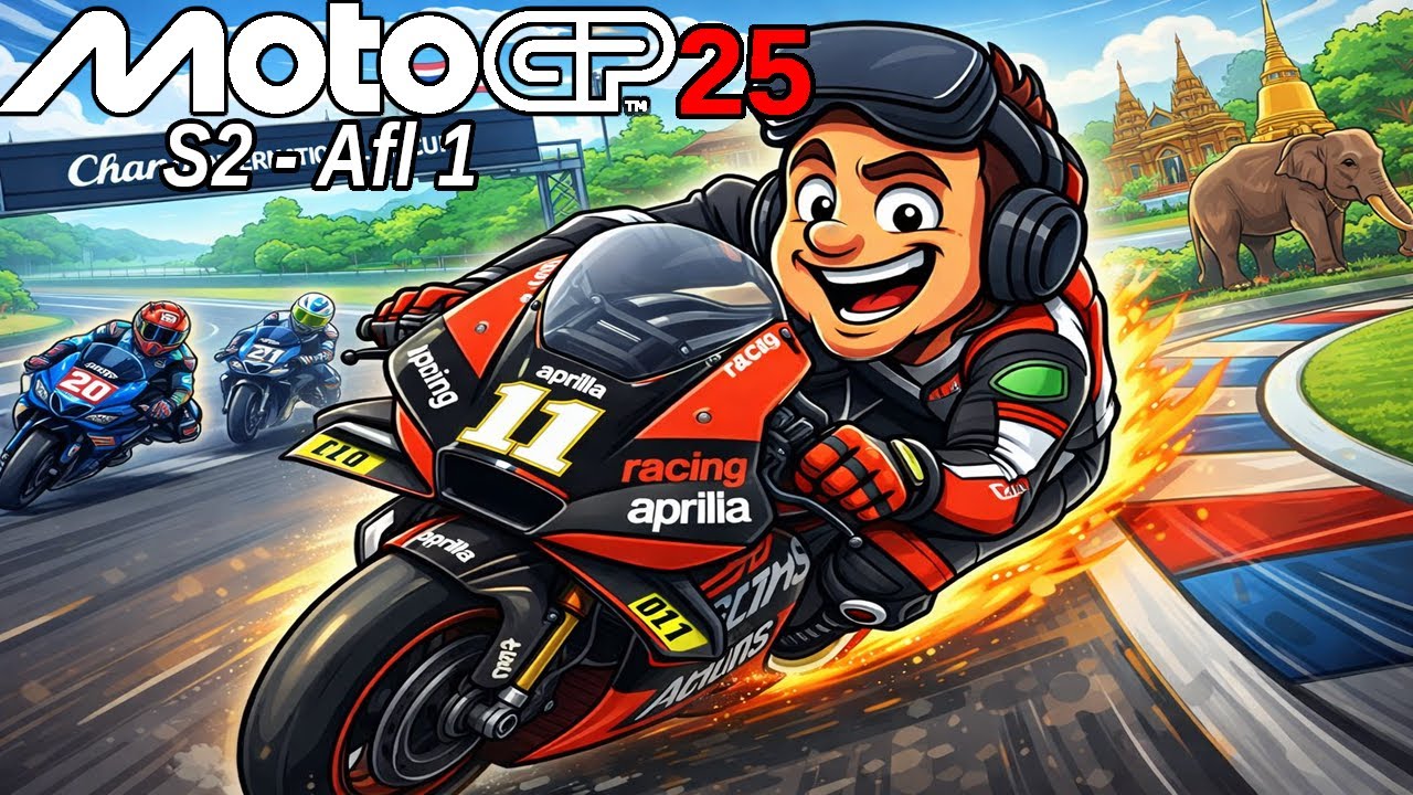 MotoGP 25 | S2 – Afl. 1 | Aprilia debuut op Chang! Eerste race van het seizoen!