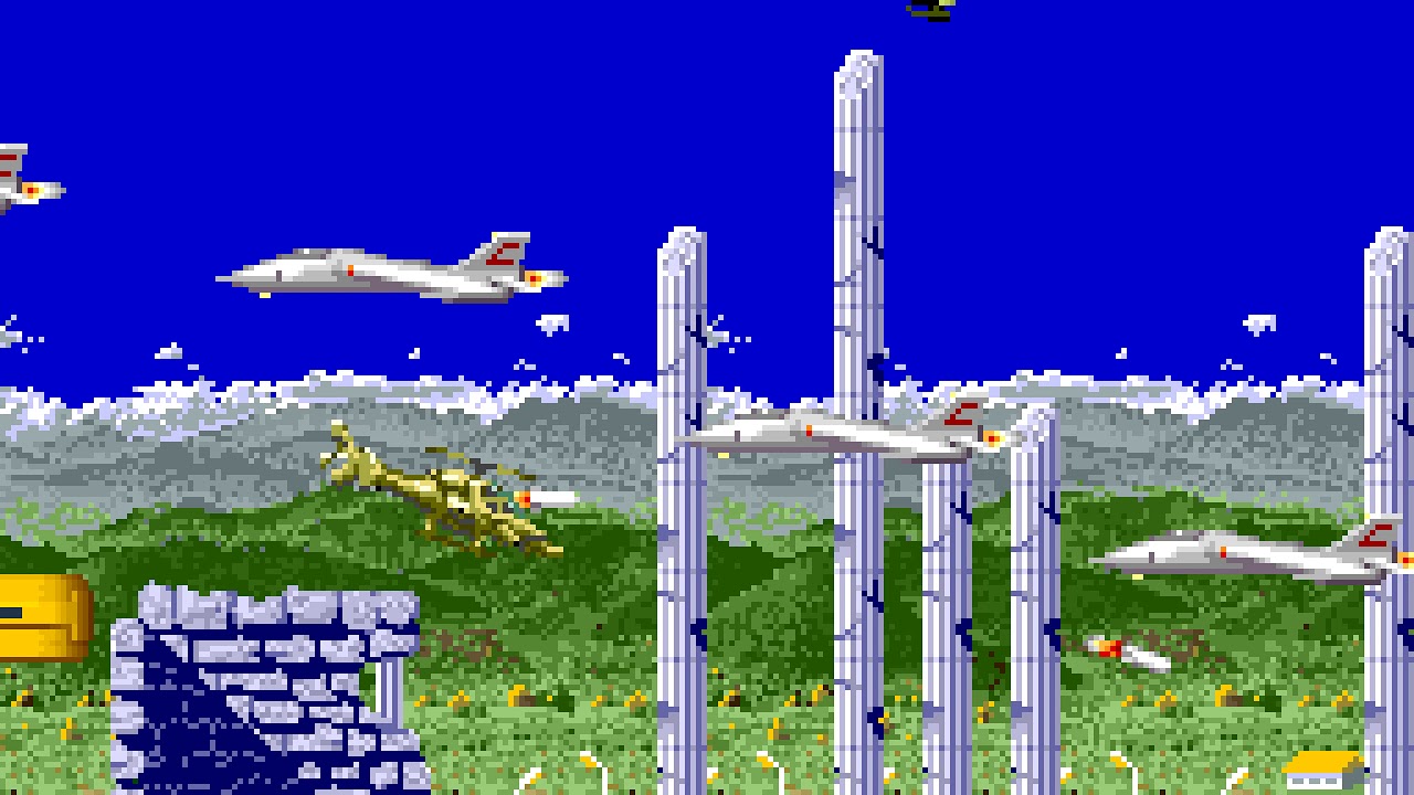 Silkworm arcade 2 player Netplay 60fps