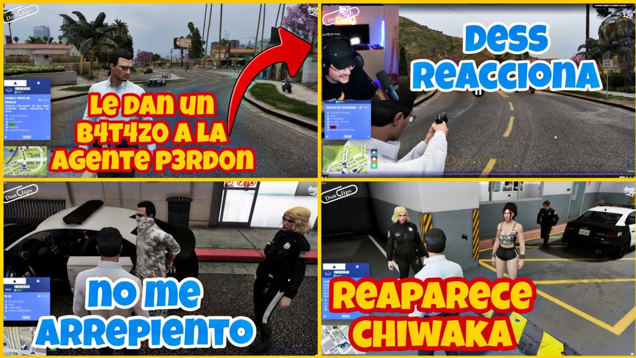 LE DAN UN BATAZO A LA AGENTE PERDÓN, DESS REACCIONA A CÁMARA LENTA, REAPARECE CHIWAKA