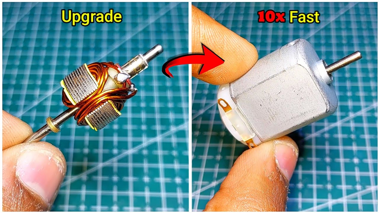 How To Upgrade Dc Motor At Home 10x Fast 💡