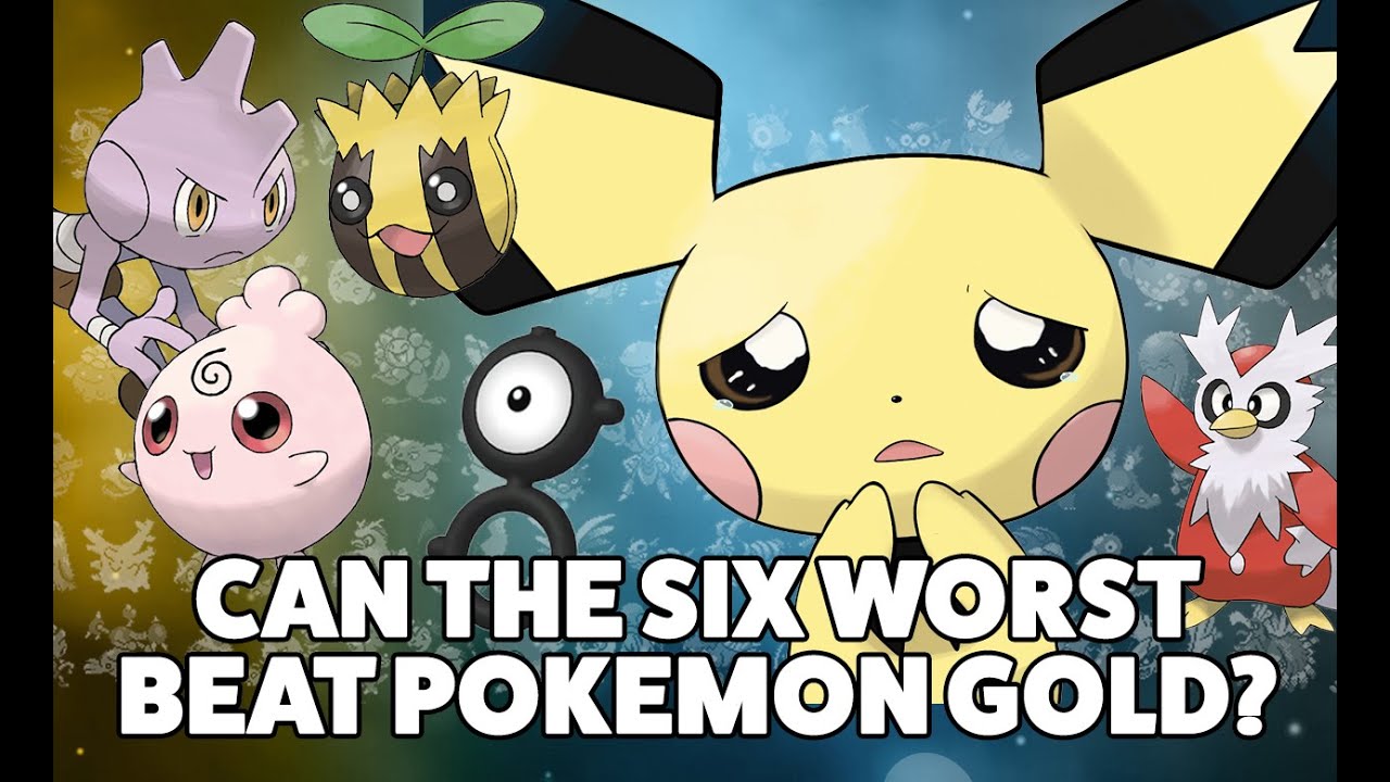 Can I beat Pokemon Gold using ONLY THE WORST POKEMON?