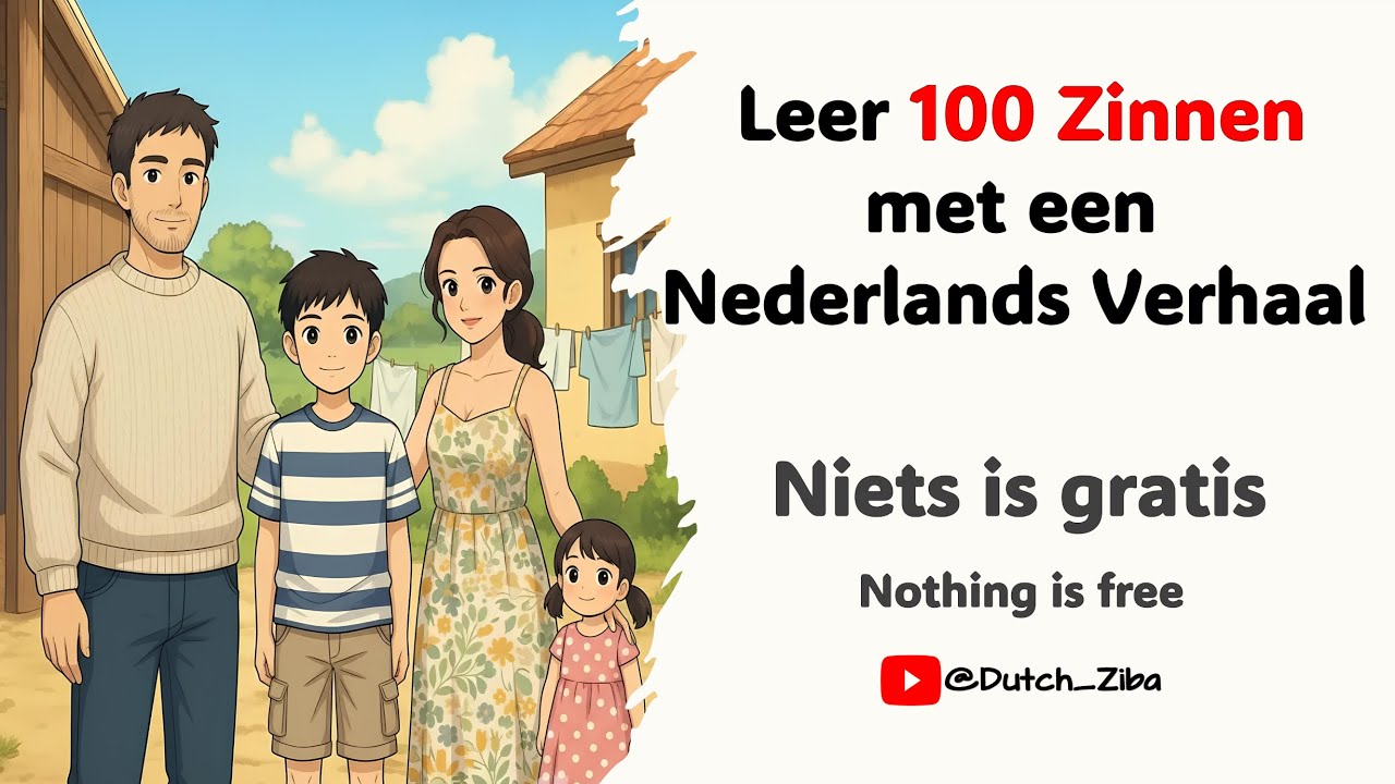 Dutch Story A2+& B1 || Nederlands Leren Met Een Verhaal, Begrijp Eerst Het Verhaal En Luister Daarna