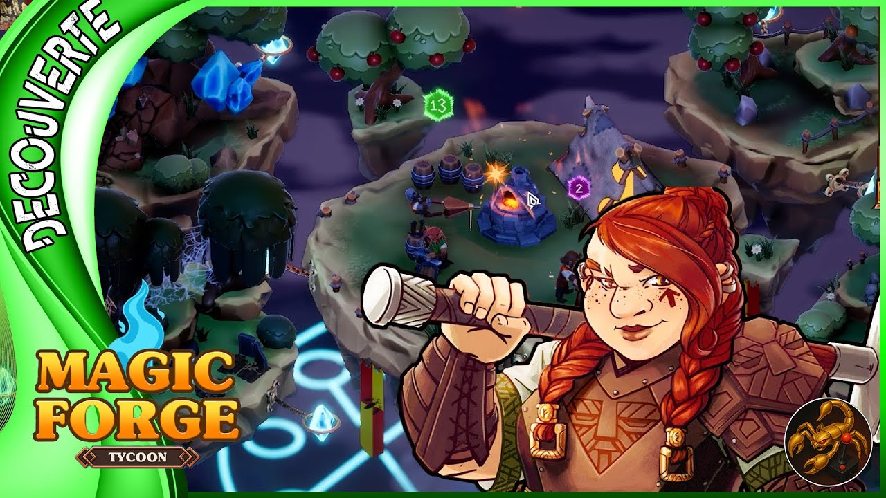 LA GESTION D'UNE FORGE FANTASTIQUE  - Magic Forge tycoon DÉMO / GAMAPLAY