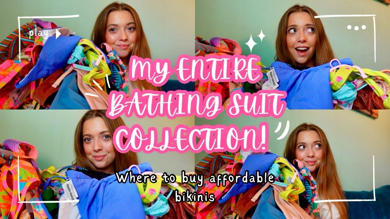 My ENTIRE Bathing Suit COLLECTION! Where to buy affordable bikinis in 2025 ☀️🌊
