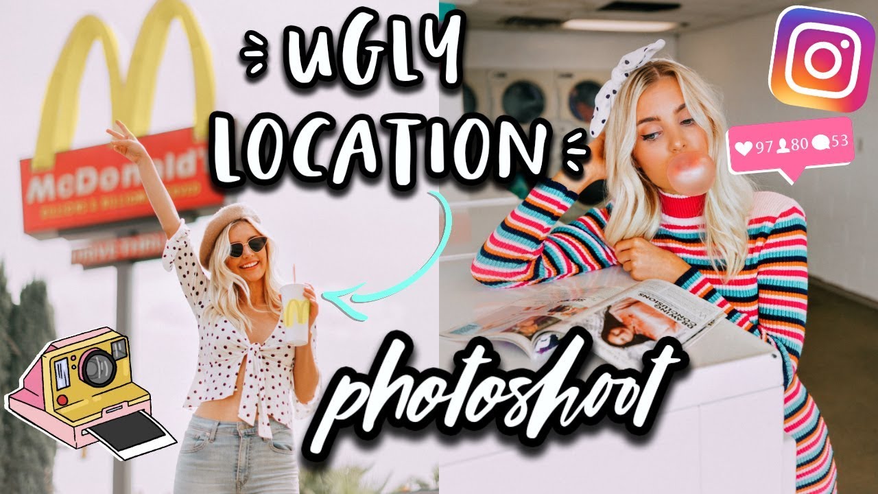 UGLY LOCATION PHOTOSHOOT CHALLENGE! | Aspyn Ovard