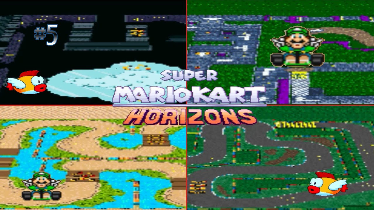 Super Mario Kart Horizons [ROMHACK] (no commentary) I #5 - 100cc ACORN CUP RACE