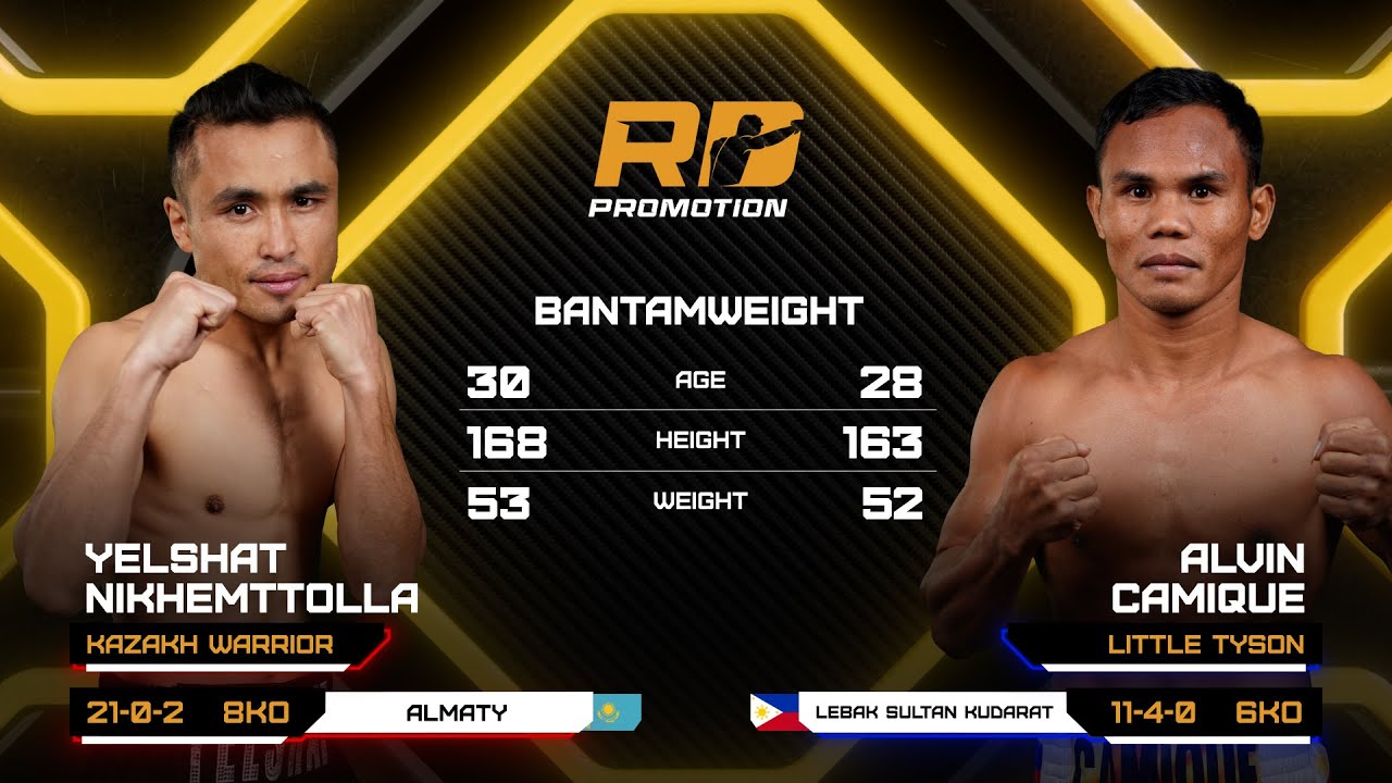 Yelshat Nikhemttolla (Kazakhstan) vs Alvin Camique (Philippines): Full Fight