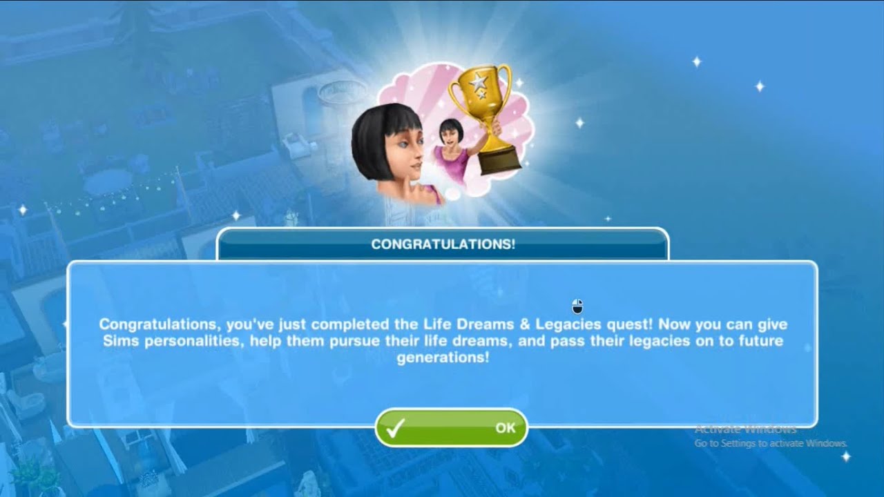 LIVE DREAM & LEGACIES The Sims Freeplay Quest