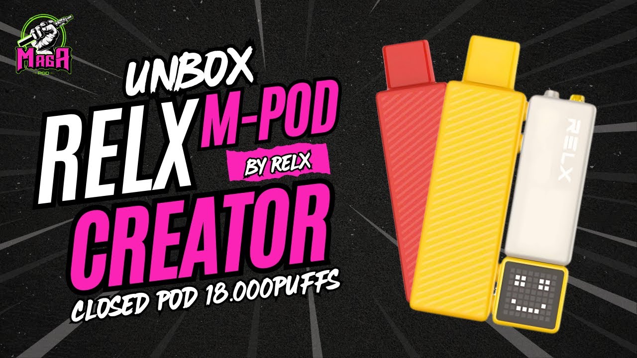 Unbox RELX Creator M - Pod 18.000 Hơi | Closed Pod Lego mới