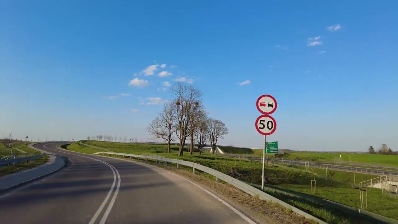 OLSZTYN i okolice - przejażdżka  [ 4K 60fps ].
