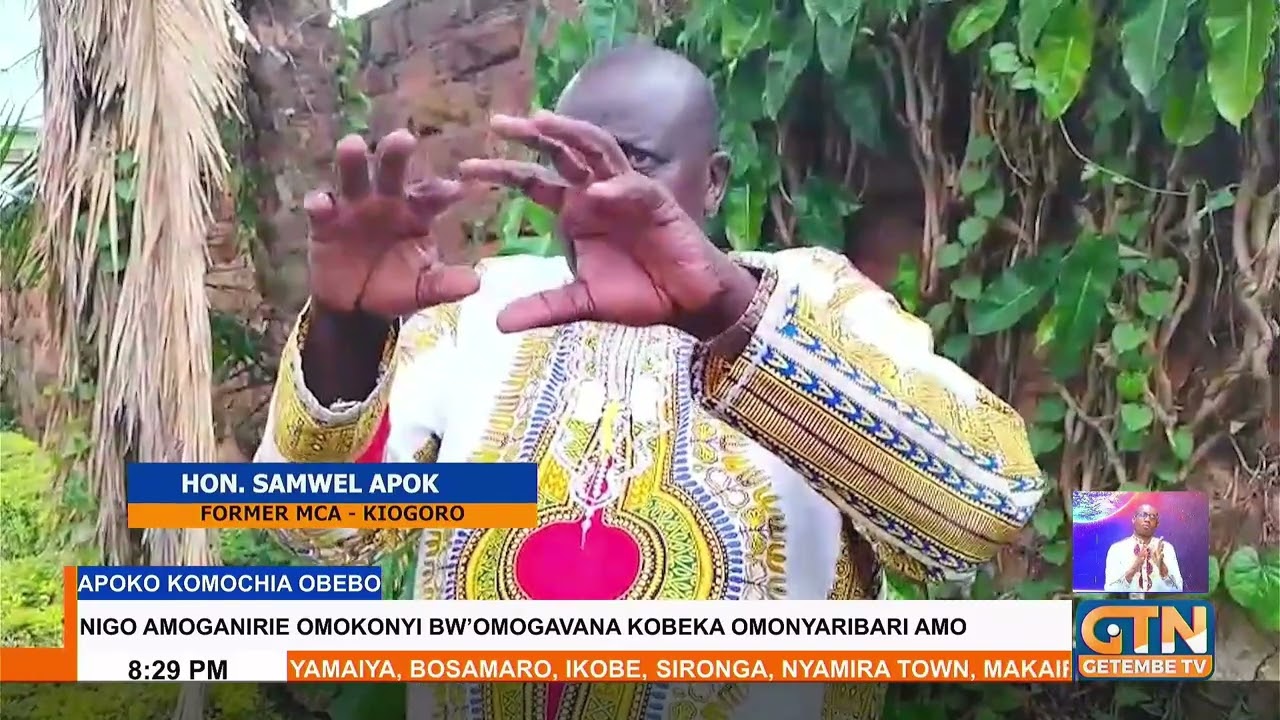 Former MCA Samuel Apoko calls out Kisii DG Obebo over his recent remarks towards Machogu