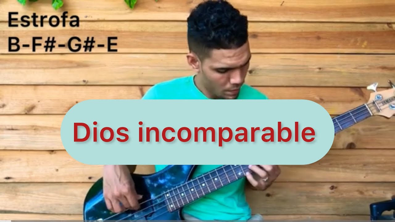 Dios incomparable//Cover Bass (Bajo)con sus notas@marcoabarrientos