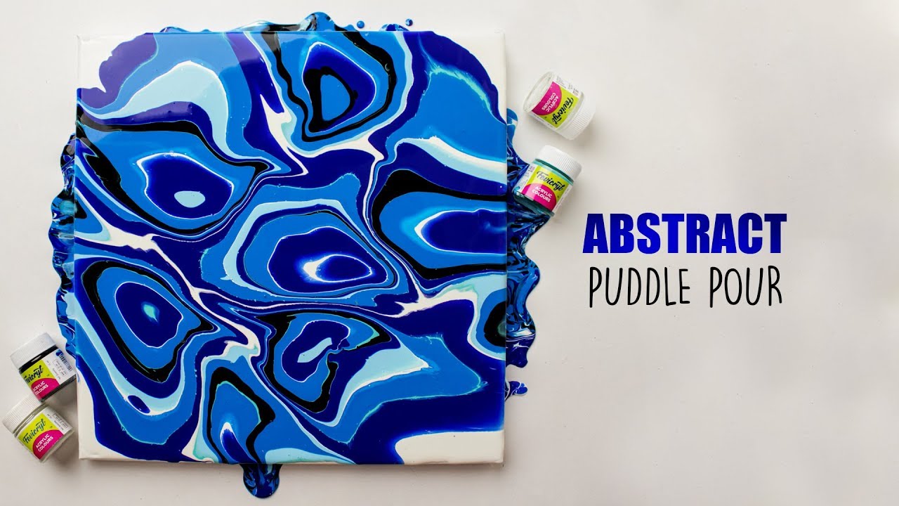 Abstract Puddle Pour | Pouring Art