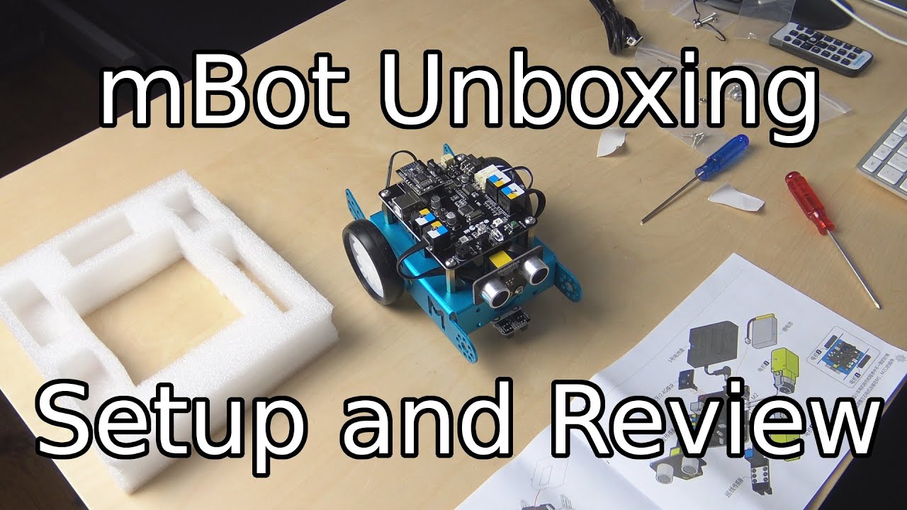 Распаковка, настройка и обзор обучающего робота MakeBlock mBot!