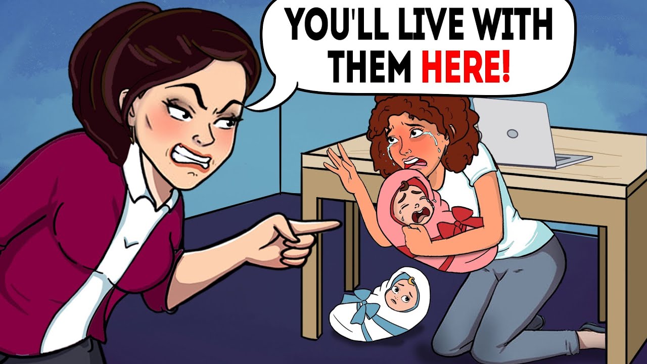 Boss made mom of triplets live under her desk for a year