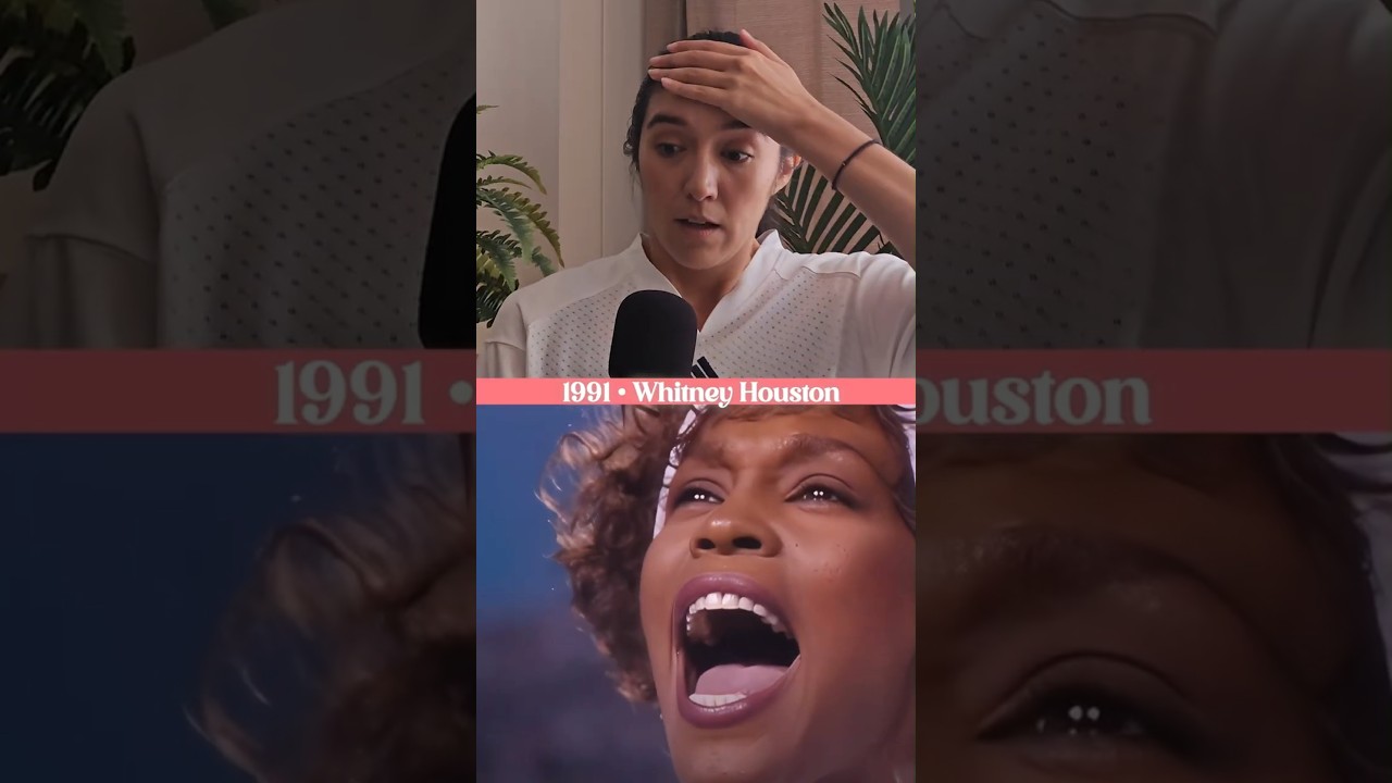 Choir Kid reacts to Whitney Houston National Anthem (Super Bowl 1991)