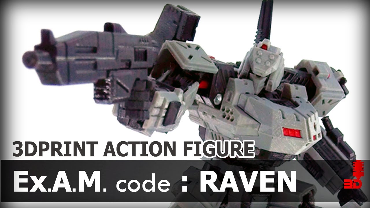 3DPrint Armored Core Action Figure - ExAM Code : RAVEN