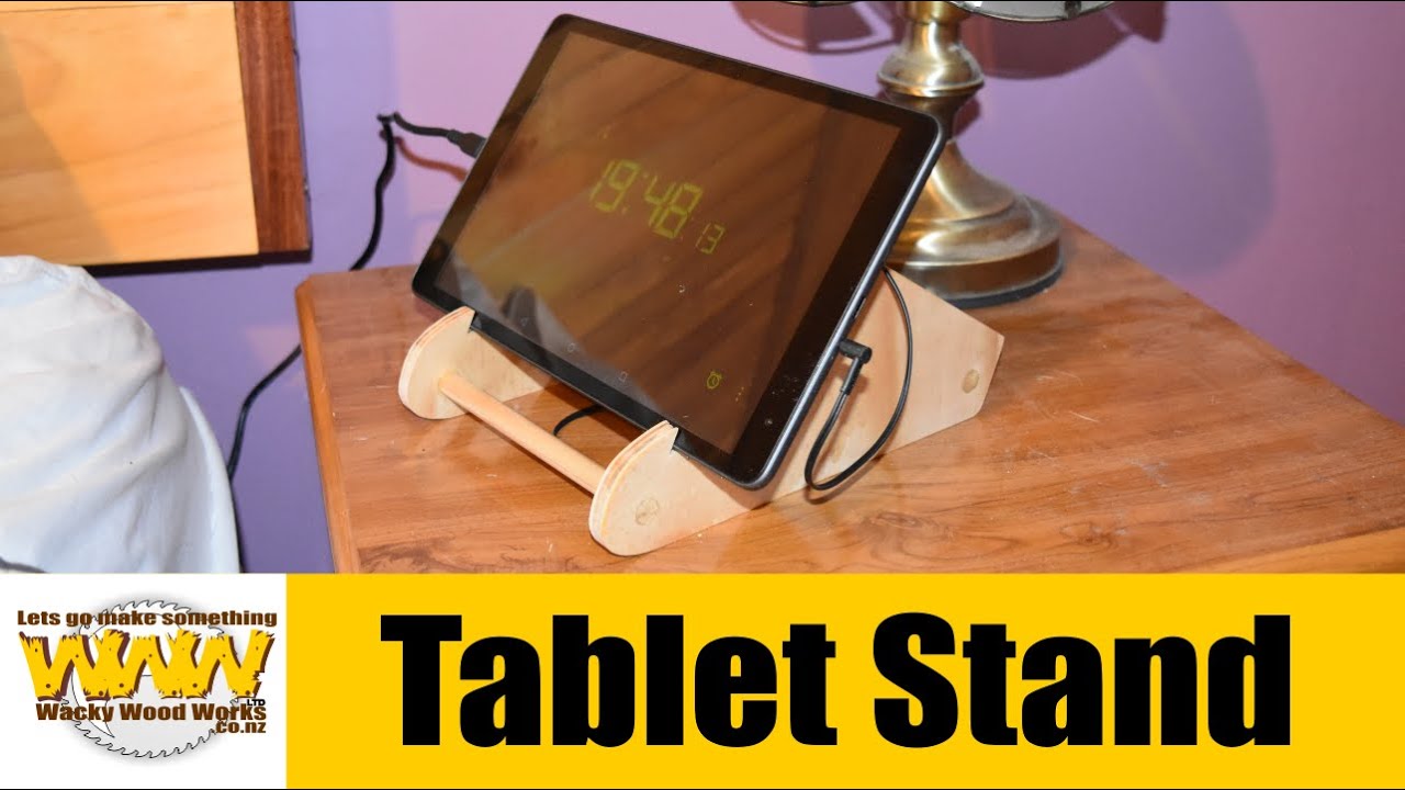 I make this Tablet Stand - Off the Cuff - Wacky Wood Works.