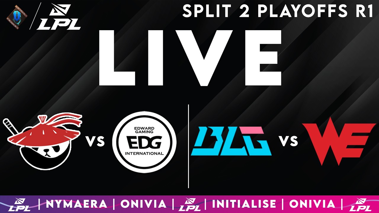 LPL 2026 Live Split 2 Playoffs | LPL English with Nymaera & Initialise AL vs EDG | BLG vs WE