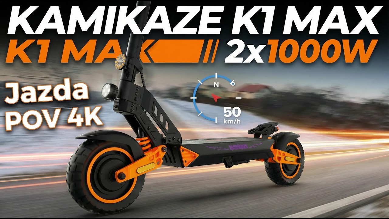 Kamikaze K1 Max AWD | Jazda po mieście POV