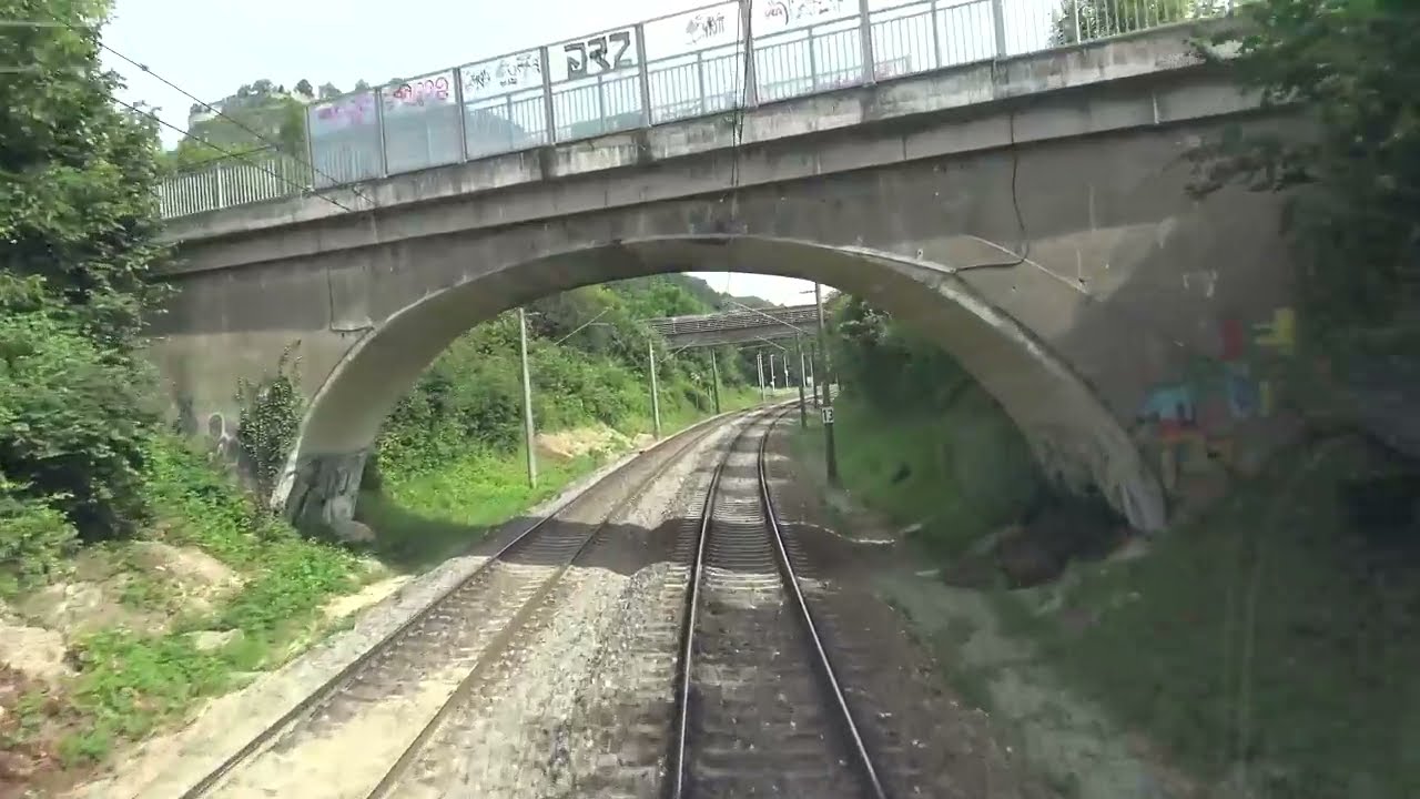 Führerstandsmitfahrt Streckenkunde Singen Hohentwiel Graben Neudorf Gäubahn Br 101 nervige Sifa 4K