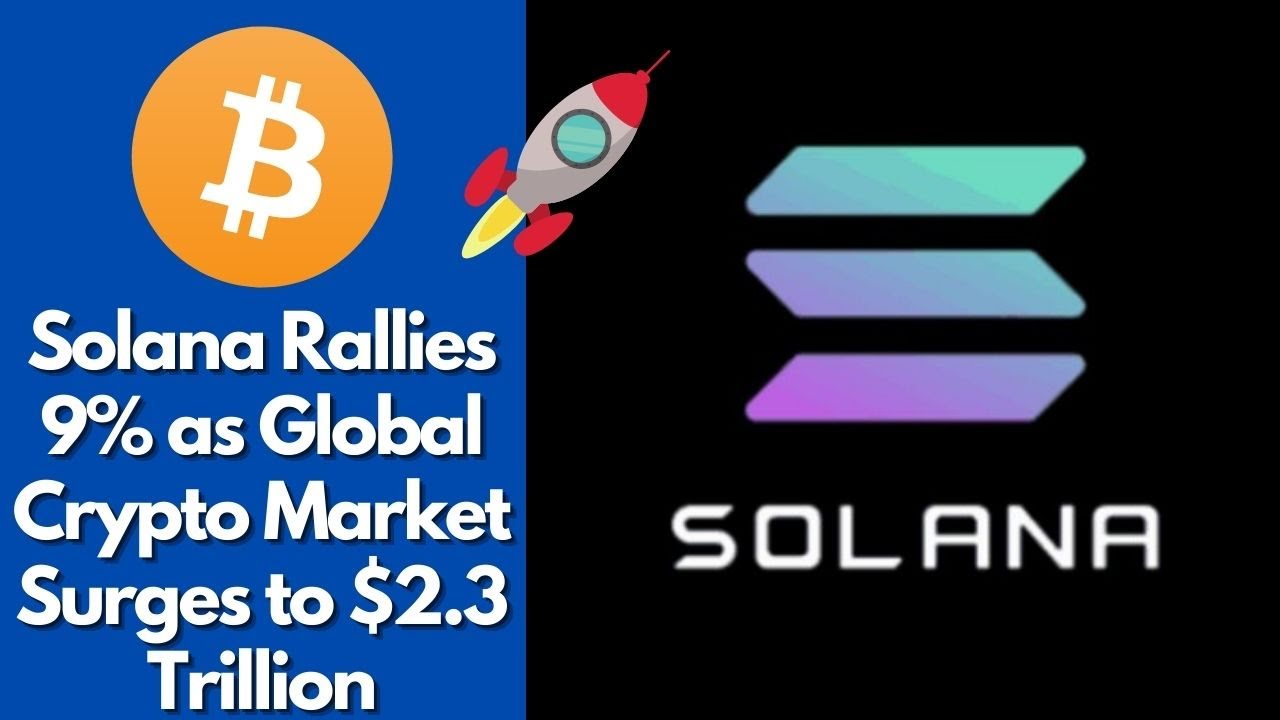 Solana Rallies 9% as Global Crypto Market Surges to $2.3 Trillion | bitcoin news | crypto news