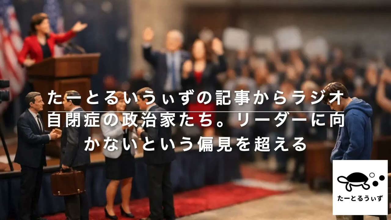 自閉症の政治家たち。リーダーに向かないという偏見を超える・発達障害ニュースのたーとるうぃずの記事からラジオ