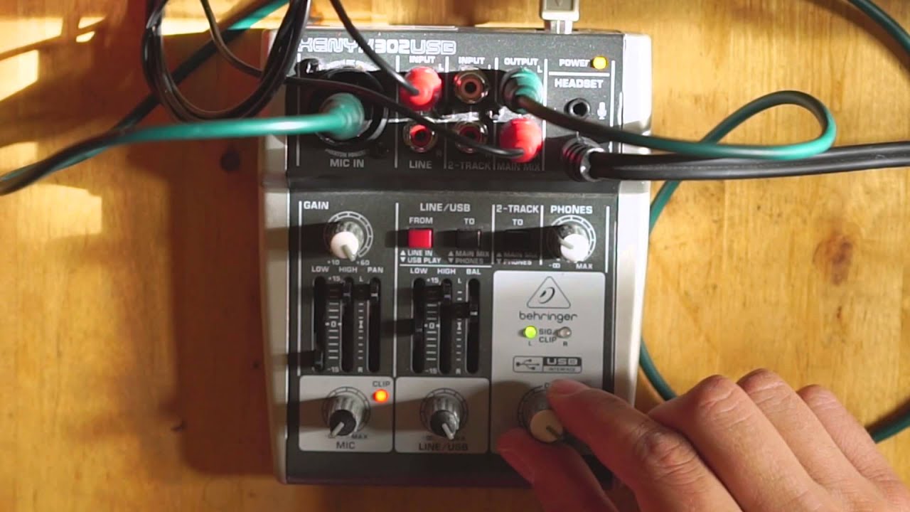 No Input Mixing: Xenyx 302USB