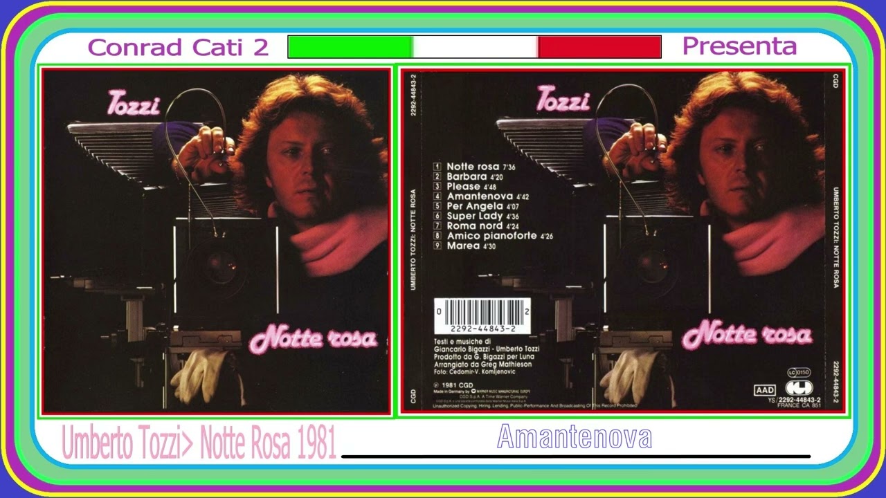 Umberto Tozzi -  Amantenova {album notte rosa 1981} n. 4