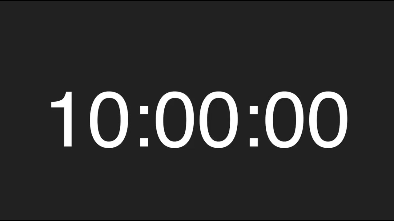 10 Hours of Deep Focus | Work Countdown | Study Timer