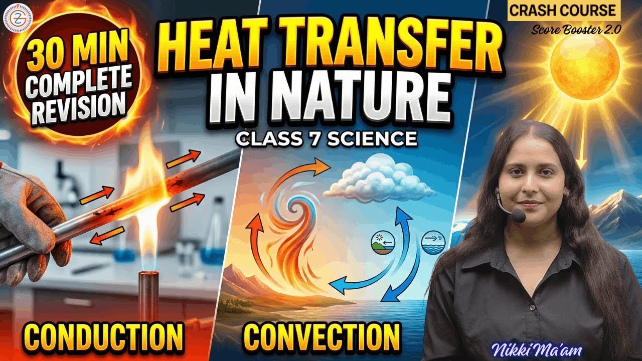 Class 7 Heat Transfer In Nature One shot | Science New NCERT | Crash Course day 17 | By Nikki Ma'am