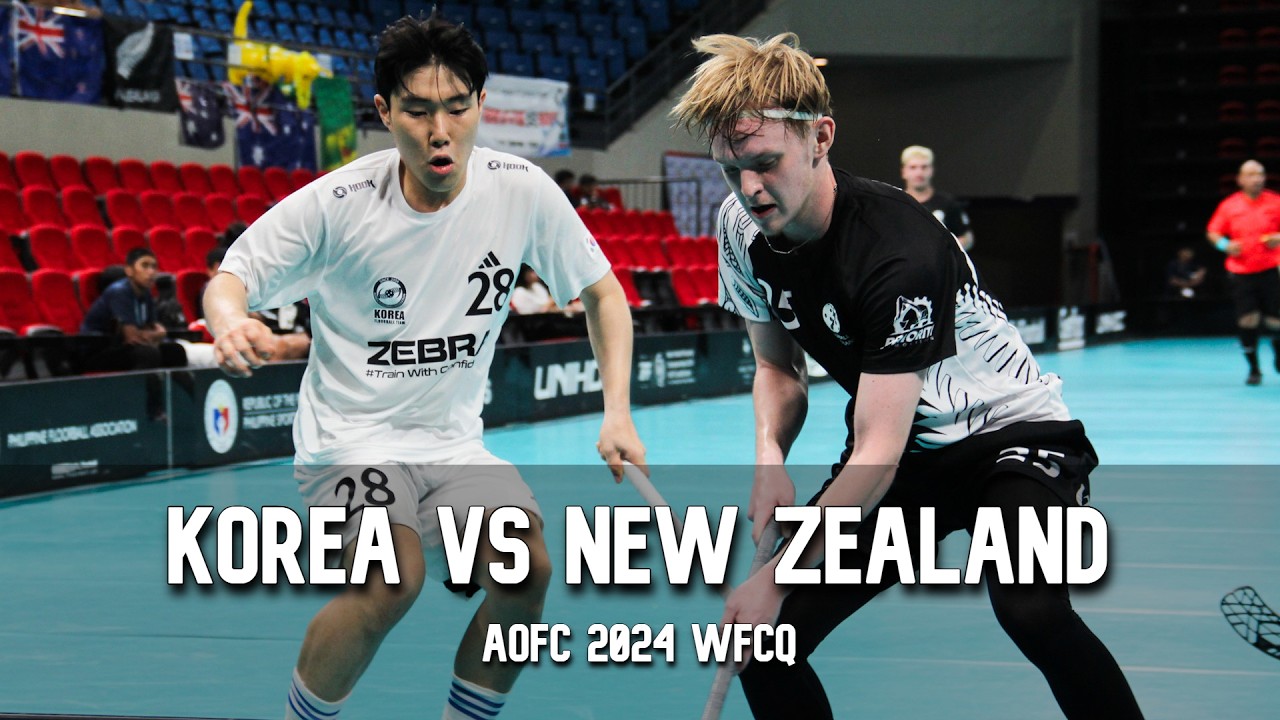 New Zealand VS Korea 2024 AOFC World Floorball Championships Qualifications Highlights