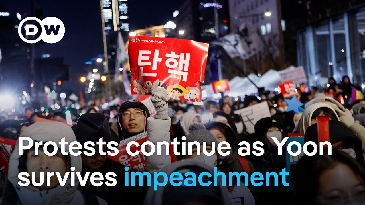 Motion to impeach South Korean President Yoon fails as his own party boycotts vote | DW News