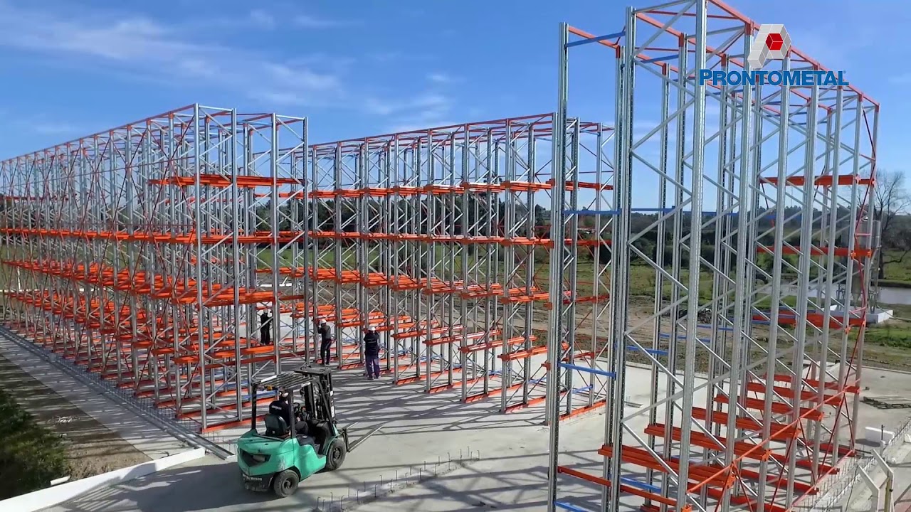 Prontometal instala mega estructura de rack autoportante