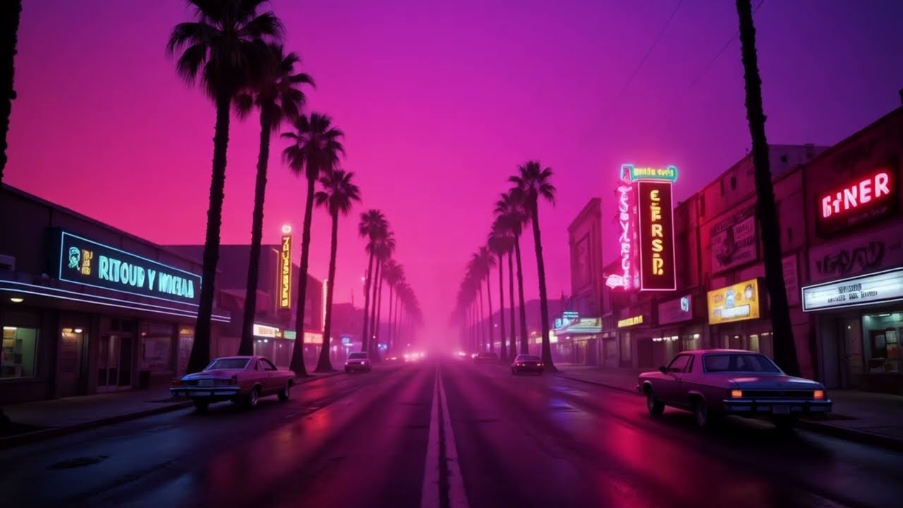 Retrowave Nostalgia Loop — 80s Neon City Ambience | Lo-fi, Synthwave, Vaporwave