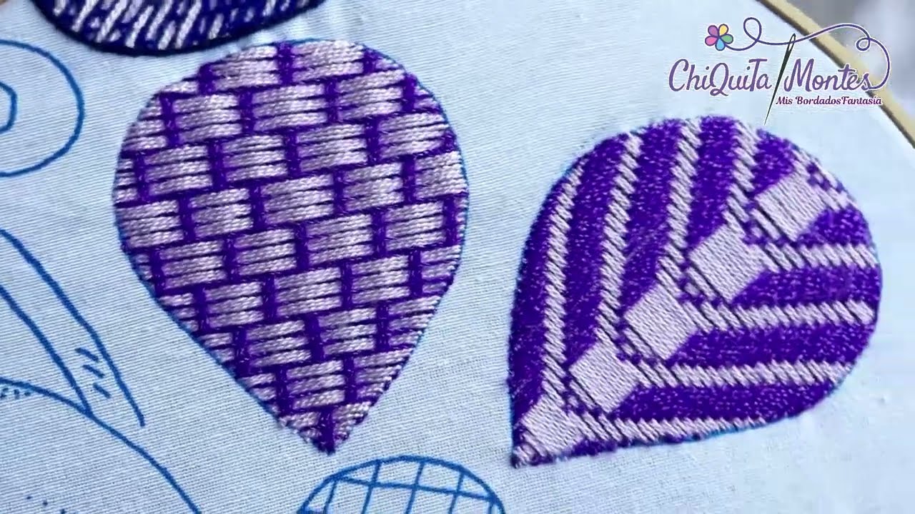 Bordado Fantasía Pétalo Morado 6 #embroidery  #handembroidery