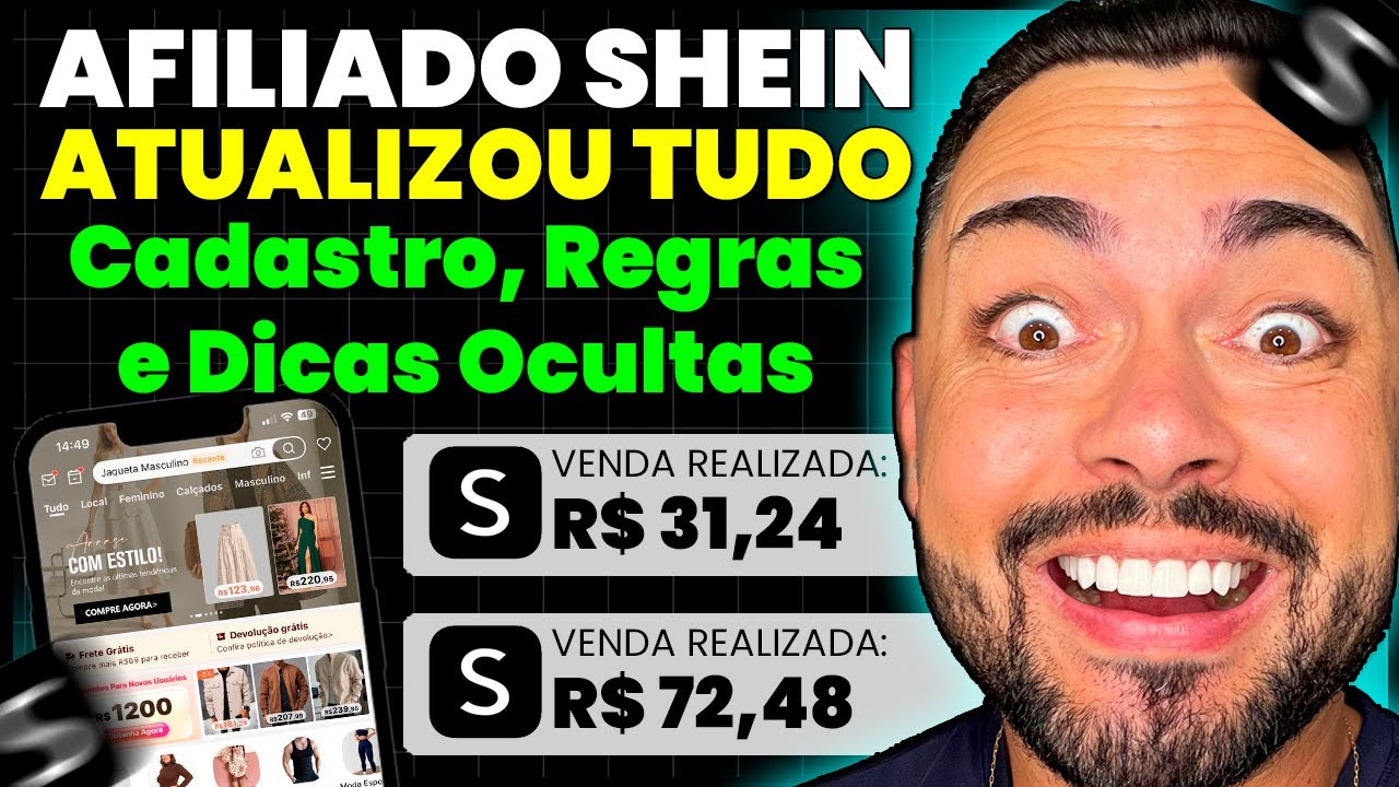 Afiliado Shein Pelo Celular Atualizado 2025: Como Funciona, Como se Cadastrar e Dicas Ocultas