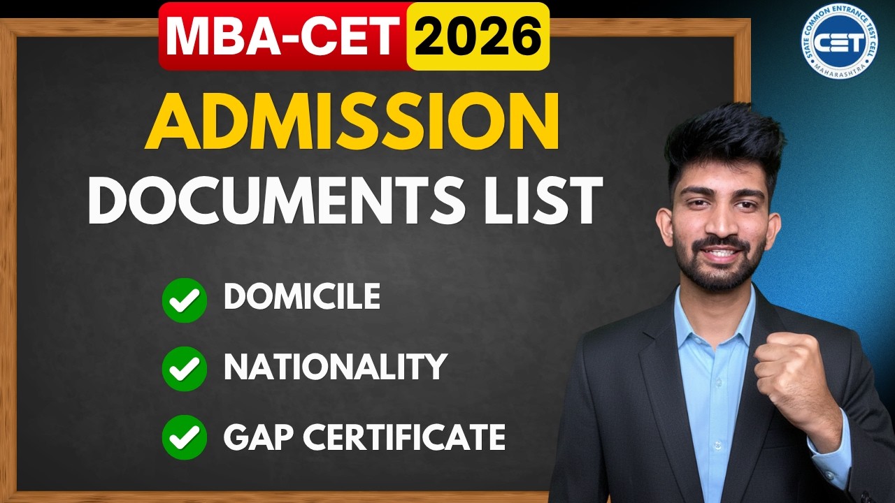 Mba cet Documents Required for Admission 2026 | Mba Cet Admission Process 2026