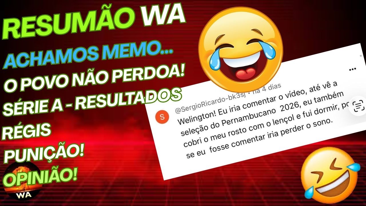 O POVO NÃO PERDOA, REGIS, TABELA, SPORT, NÁUTICO, SÉRIE A, MEMO #wareporter100 