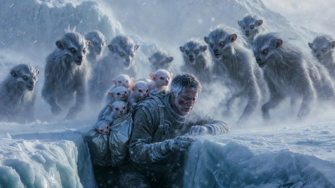 Human Walks Into a Death Blizzard to Save Alien Cubs — Galaxy Learns True Strength