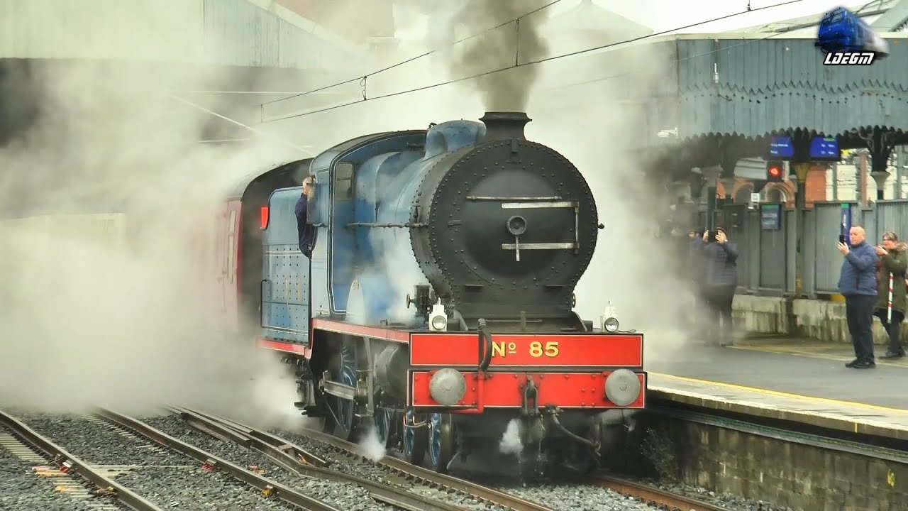 Merlin Steam Locomotive & RPSI The Midlander Train in Dublin Connolly Station - 26 March 2023