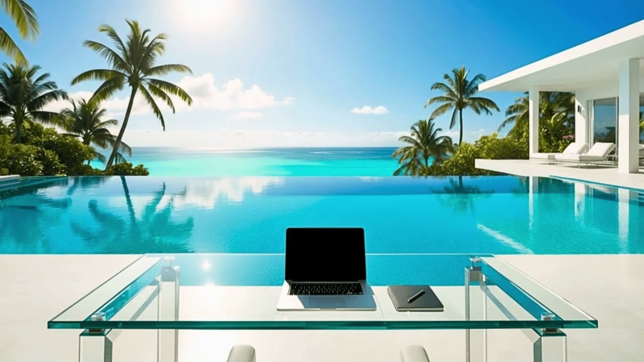 Deep Focus Study Music | Ocean Workspace Ambience | Music for Studying & Working