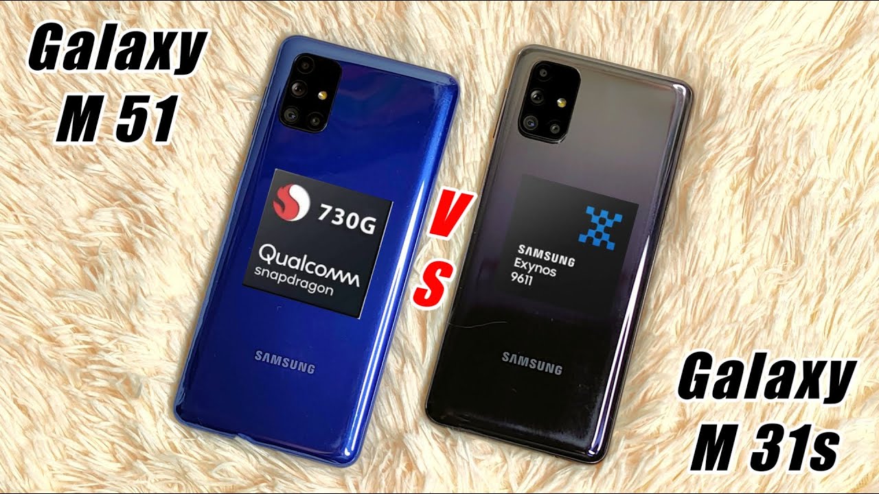 samsung galaxy m51 vs m31s speed test | samsung galaxy m51 vs m31s | 730g vs 9611 |