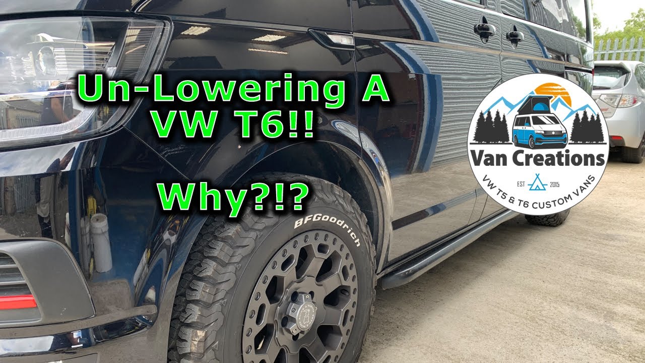 BACK TO STOCK! - We Remove The Lowering Springs Off This VW T6