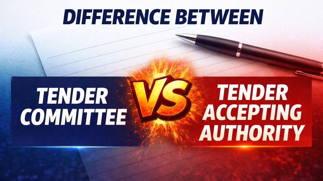 Tender Committee vs Tender Accepting Authority | Railway Exams Audio Lecture