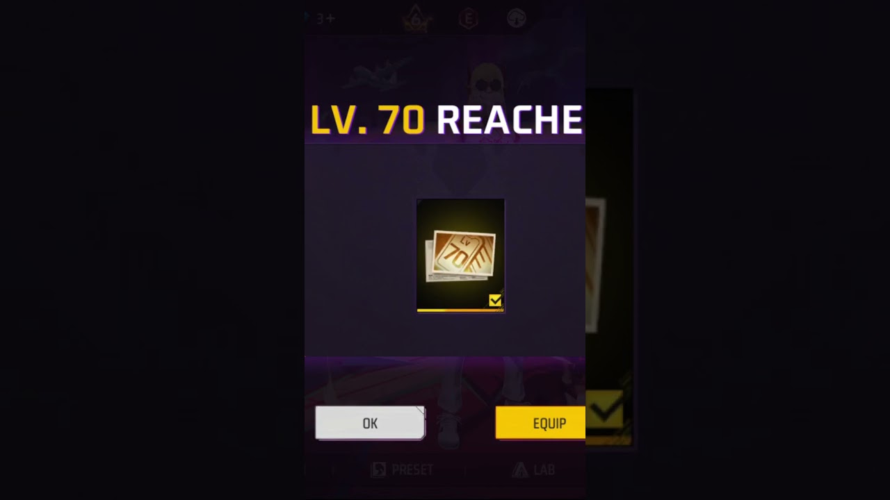 Level 70 done in free fire#freefire#lvl70❤️