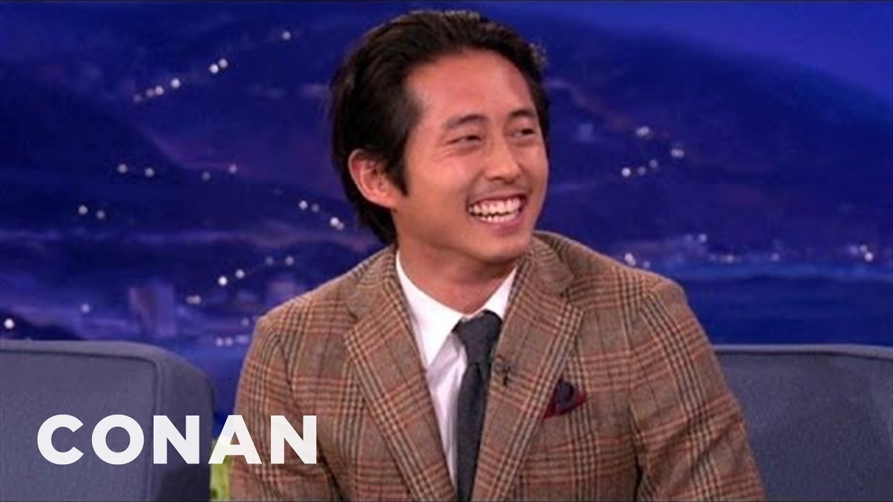Steven Yeun Is Ashamed Of His Tiny Nipples | CONAN on TBS